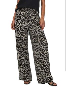 Pantalón Only Katty beige estampado de cebra para mujer