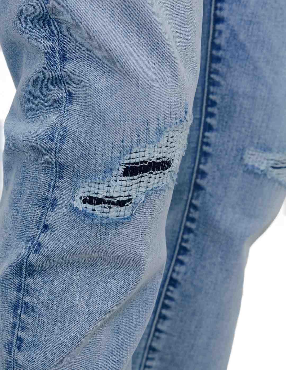 Pantalón vaquero Jack&Jones Glenn azul roto para hombre