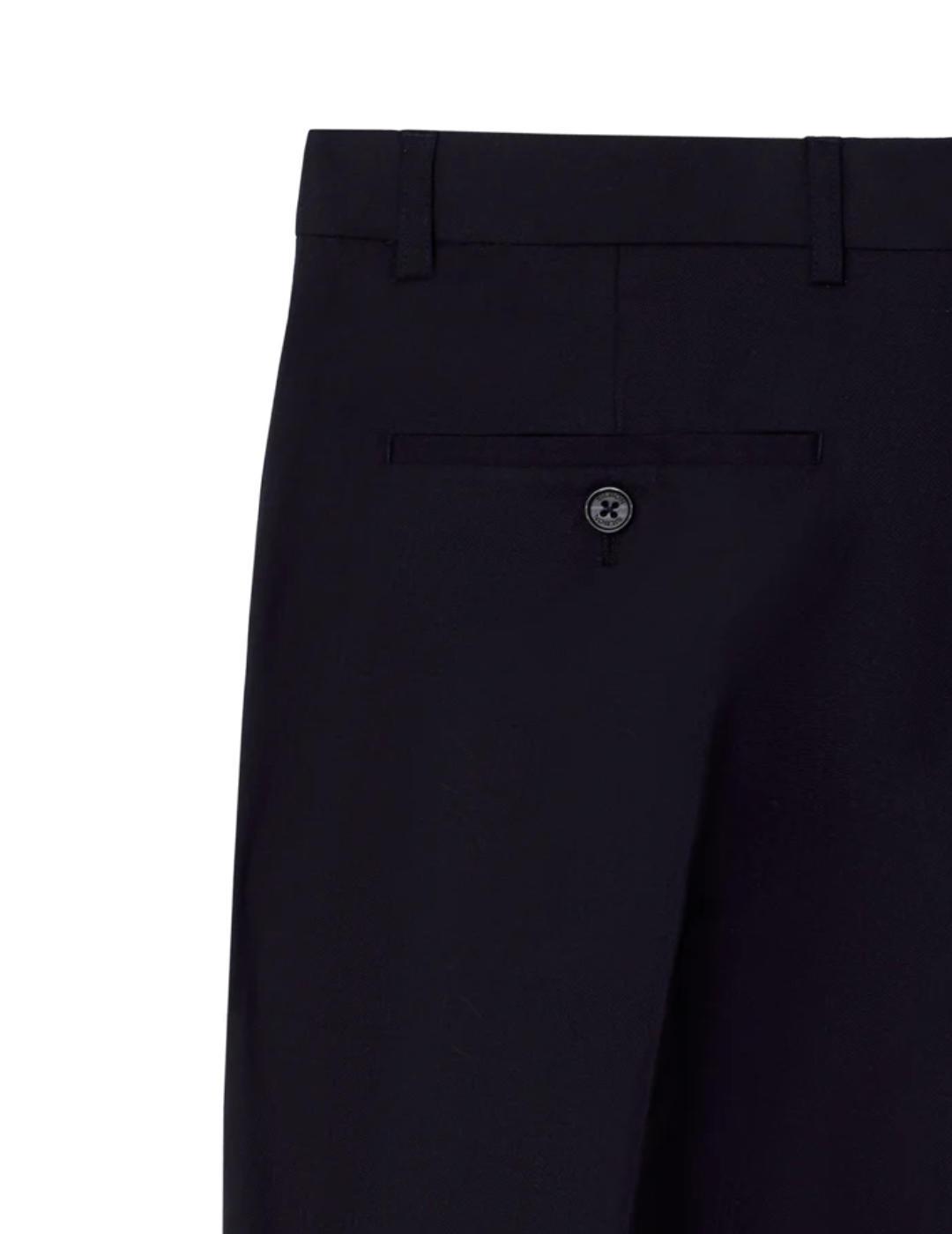 Pantalón Silbon traje stretch azul marino lana para hombre