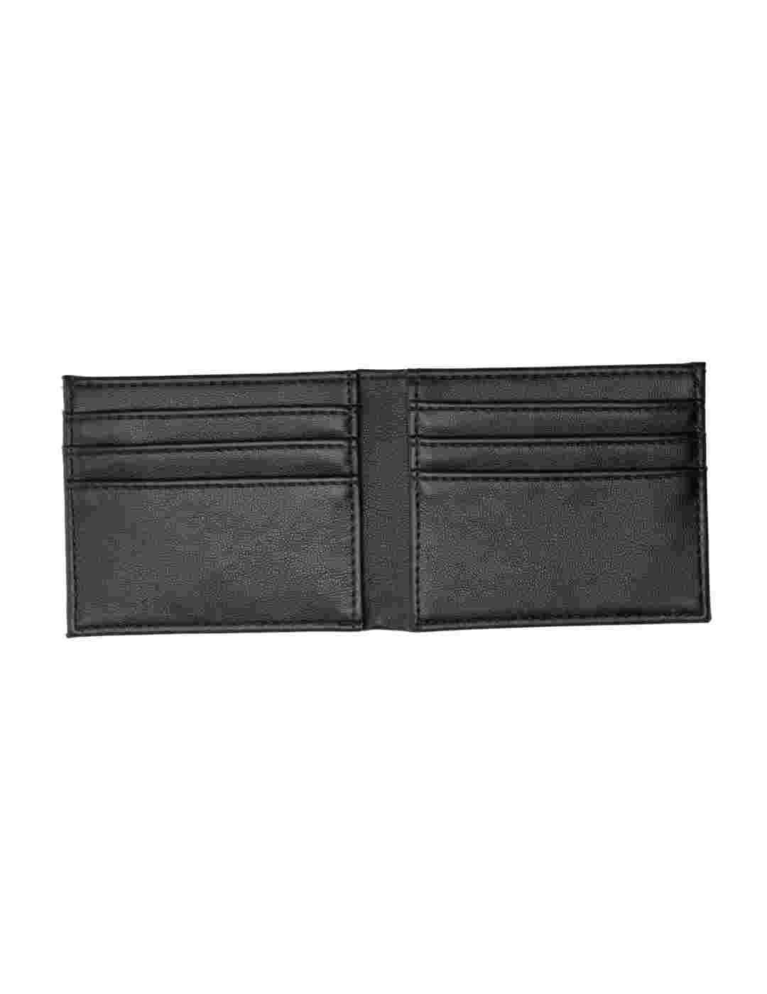 Cartera Jack/df01Jones Zack negro polipiel de solapa para hombre