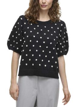 Camiseta Vila Dottie punto negra de puntos con topos mujer