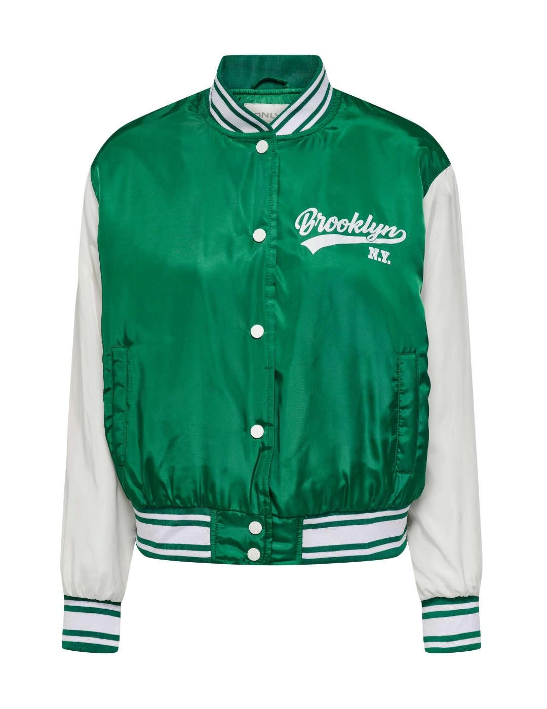 Bomber ONLY New Coleen verde para mujer-Ng