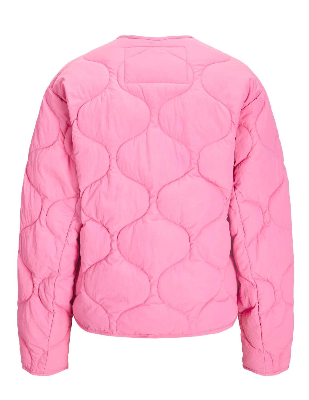 Chaqueta JJXX Hope rosa chicle sin capucha para mujer
