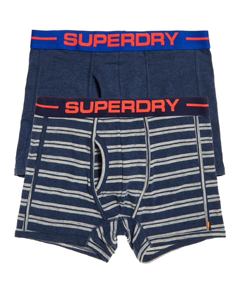 SPORT BOXER DOUBLE PACK NAVY MAR-W