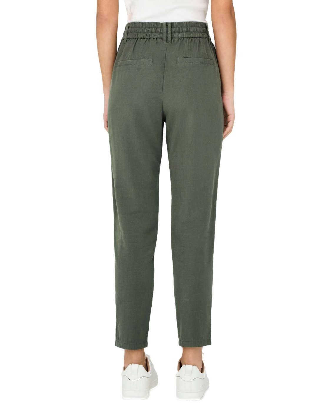 Pantalón Only Poptrash aris verde de mujer-