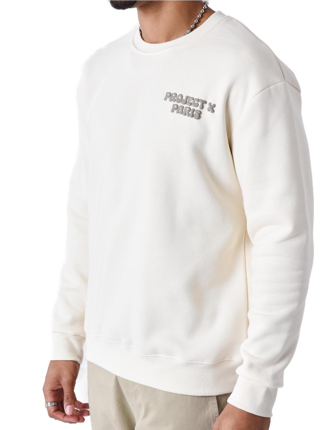Sudadera Project x Paris crudo sin capucha para hombre