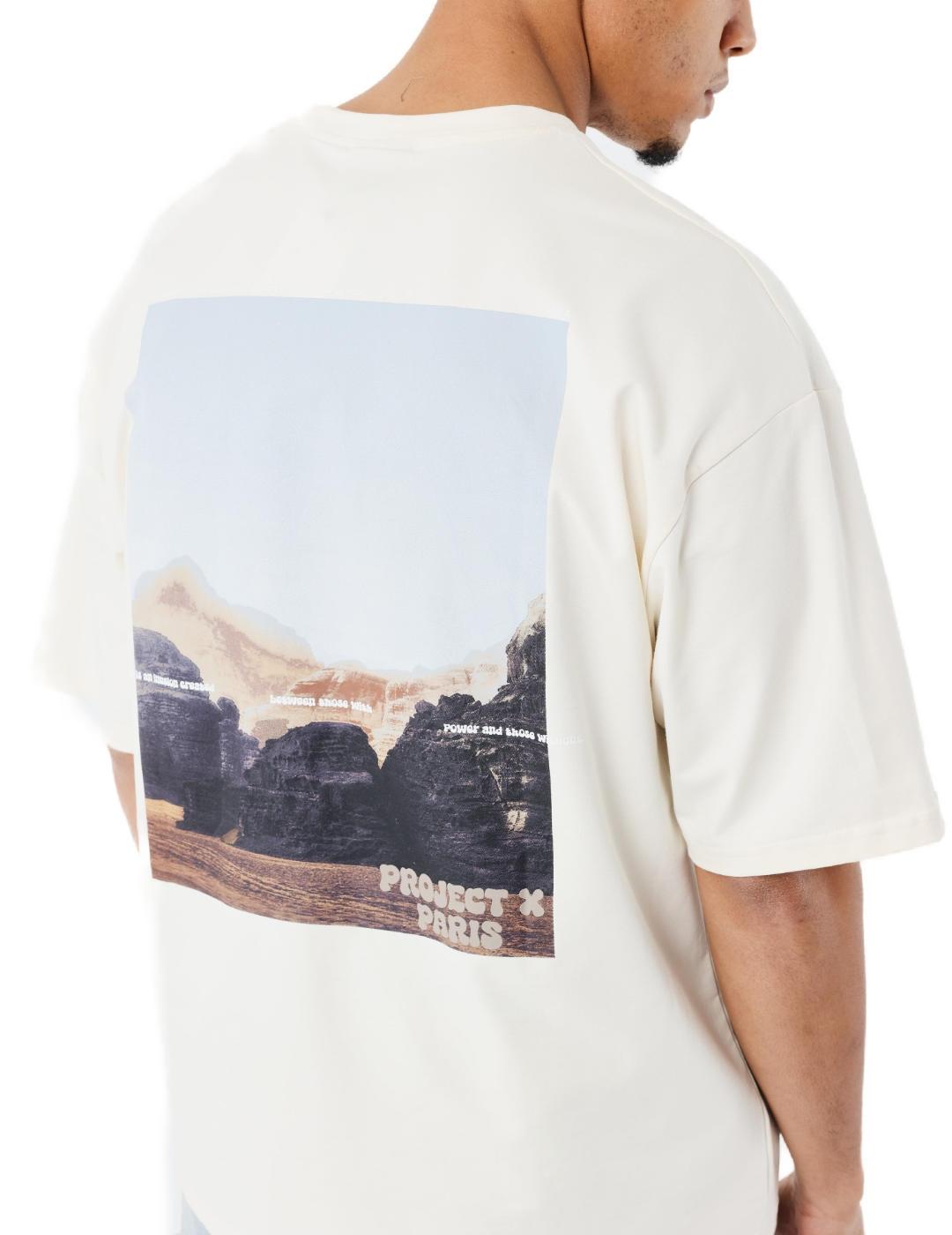 Camiseta Project x Paris crudo manga corta para hombre