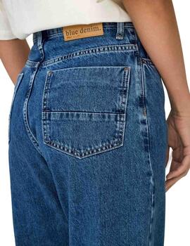 Pantalón vaquero Only Hoper wide azul medio para mujer