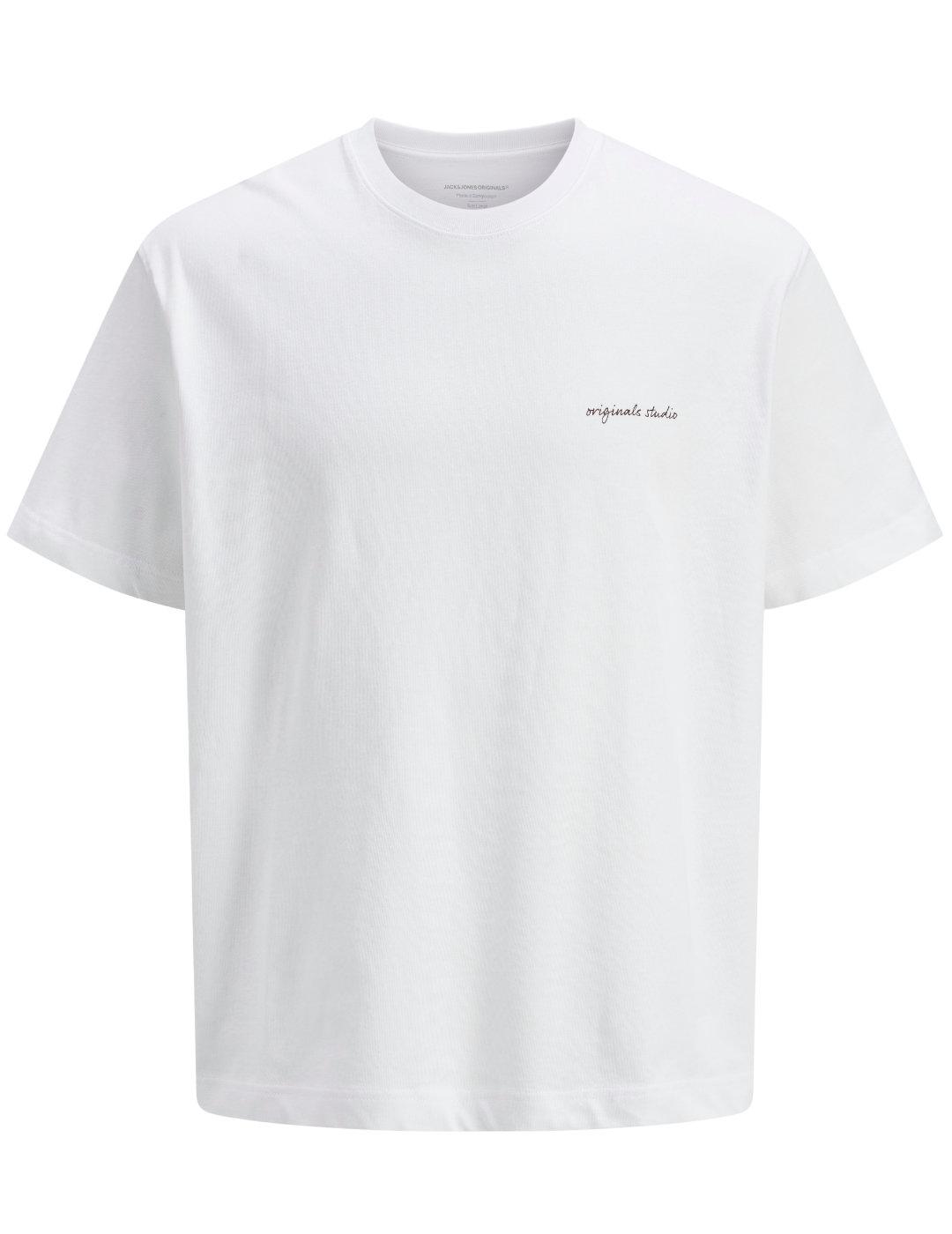 Camiseta Jack&Jones Marrakesh blanco manga corta de hombre