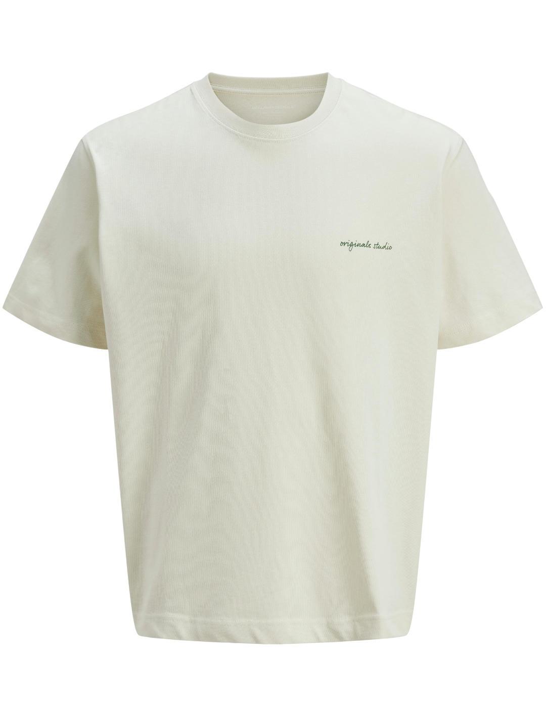 Camiseta Jack&Jones Marrakesh beige manga corta para hombre