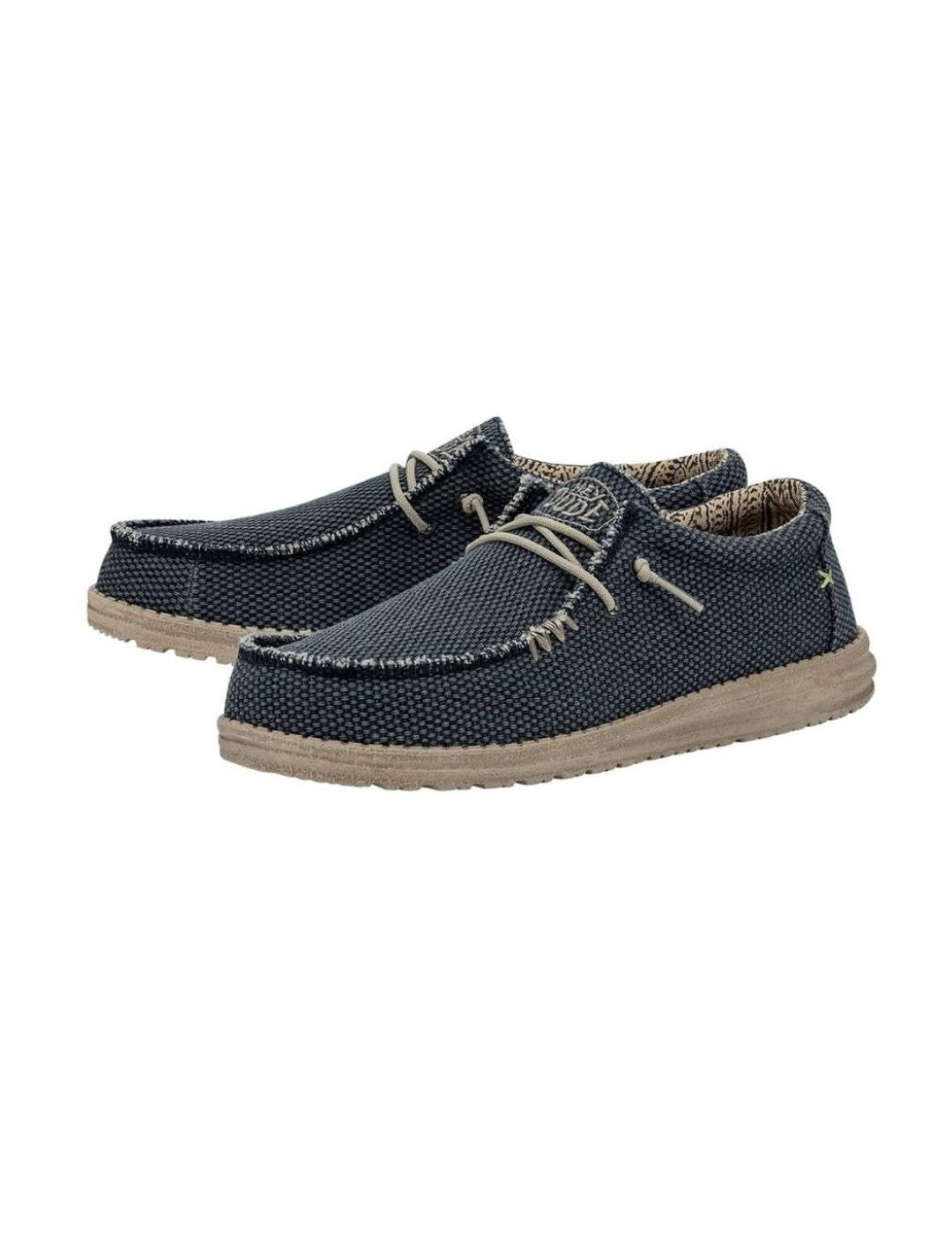Mocasín Heydude Wally azul noche jasepado para hombre