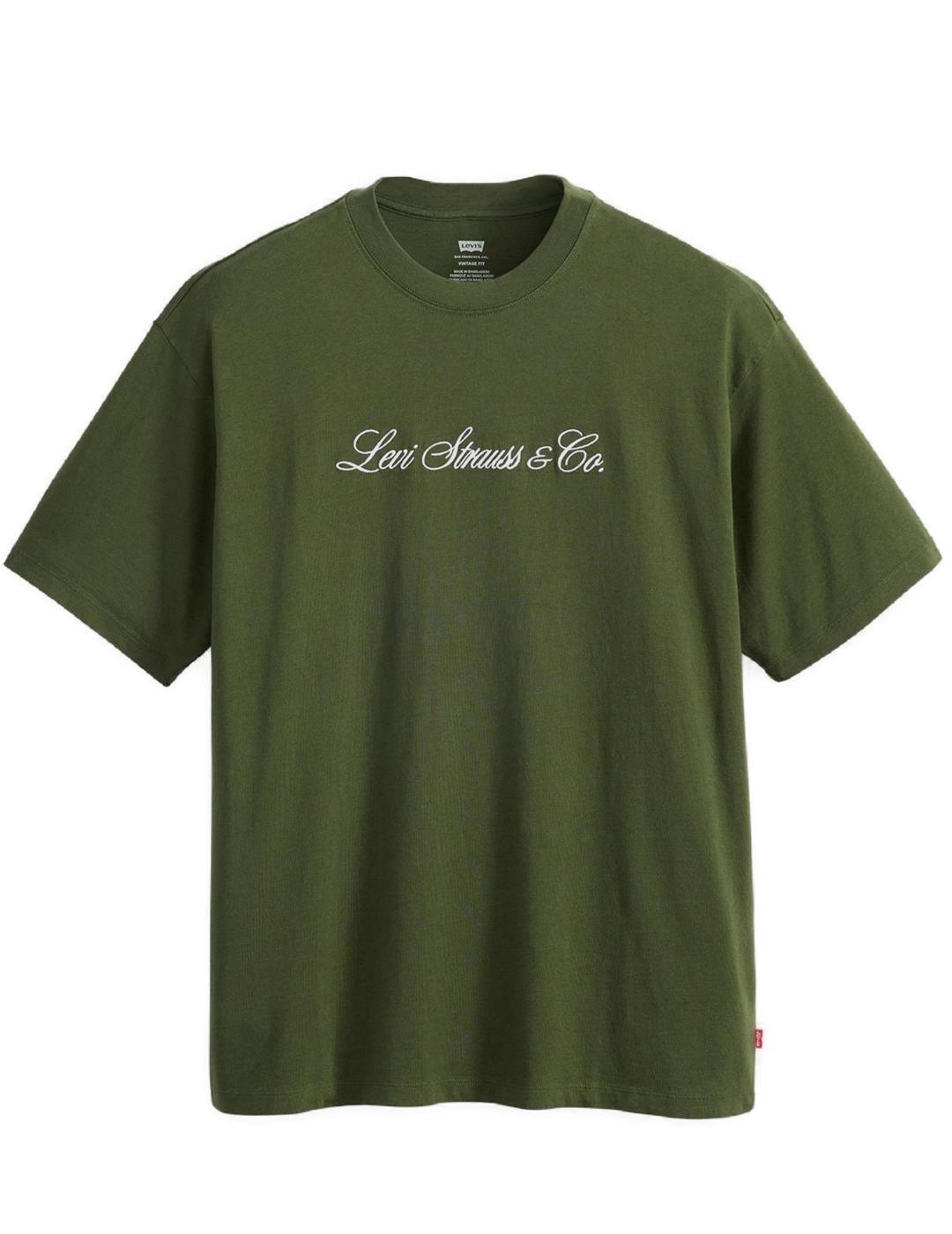 Camiseta Levi's Graphic Vintage green de hombre