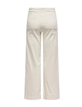 Pantalón vaquero Only Sheena wide crudo para mujer