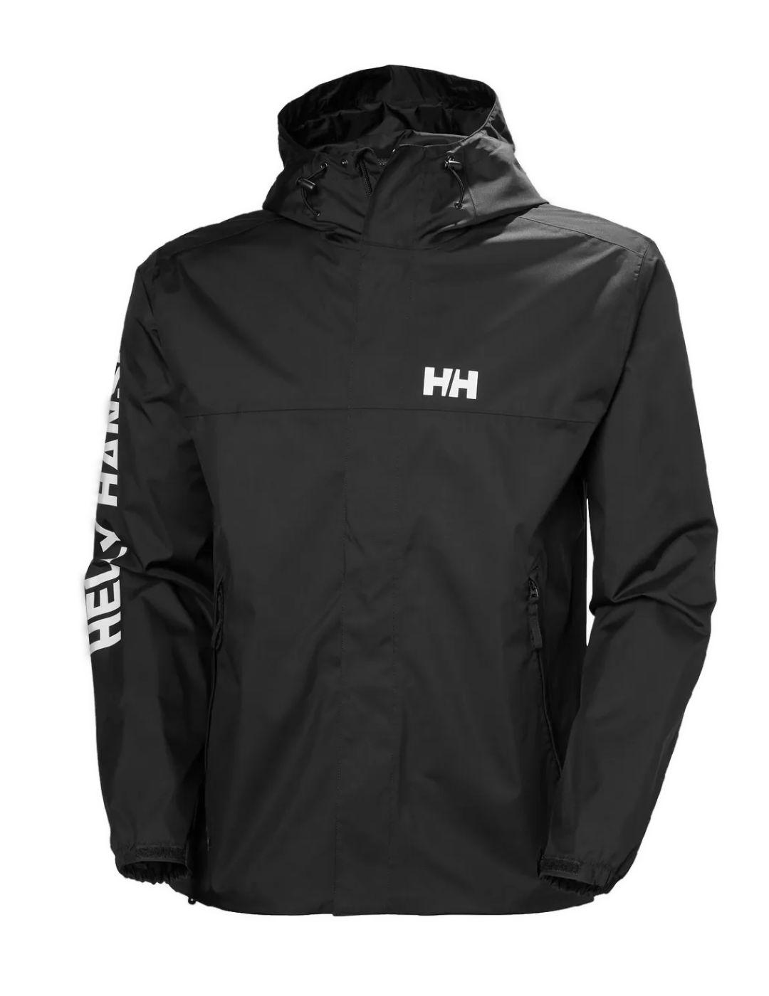 Chaqueta Helly Hansen Ervik negro impermeable para hombre