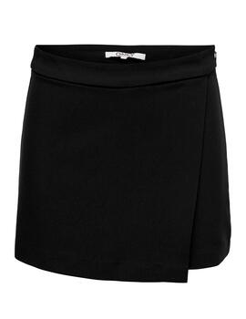 Falda pantalón Only Nemy negra de tela para mujer