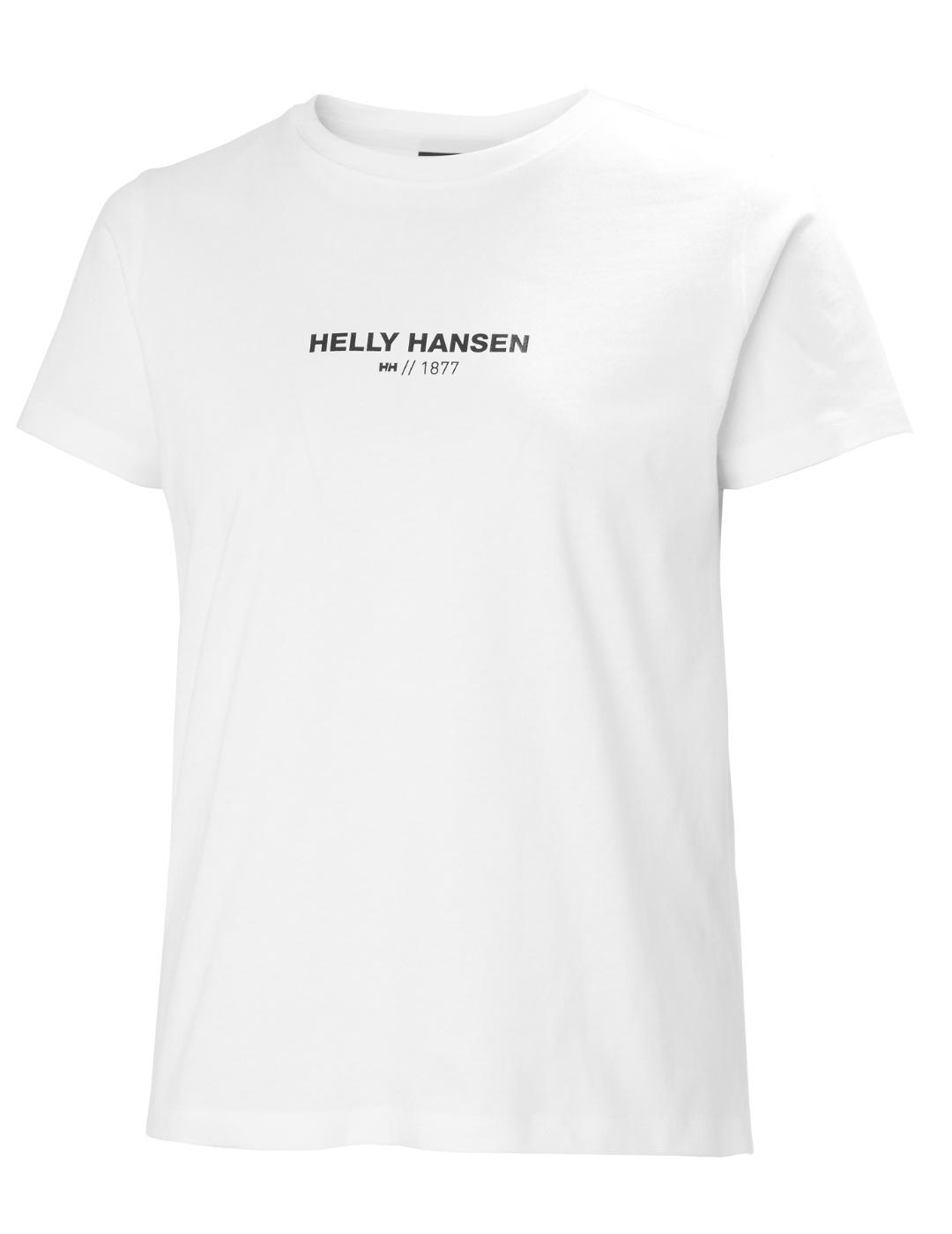 Camiseta Helly Hansen Core blanco manga corta para mujer