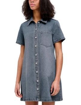 Vestido corto JJXX Mara denim azul manga corta para mujer