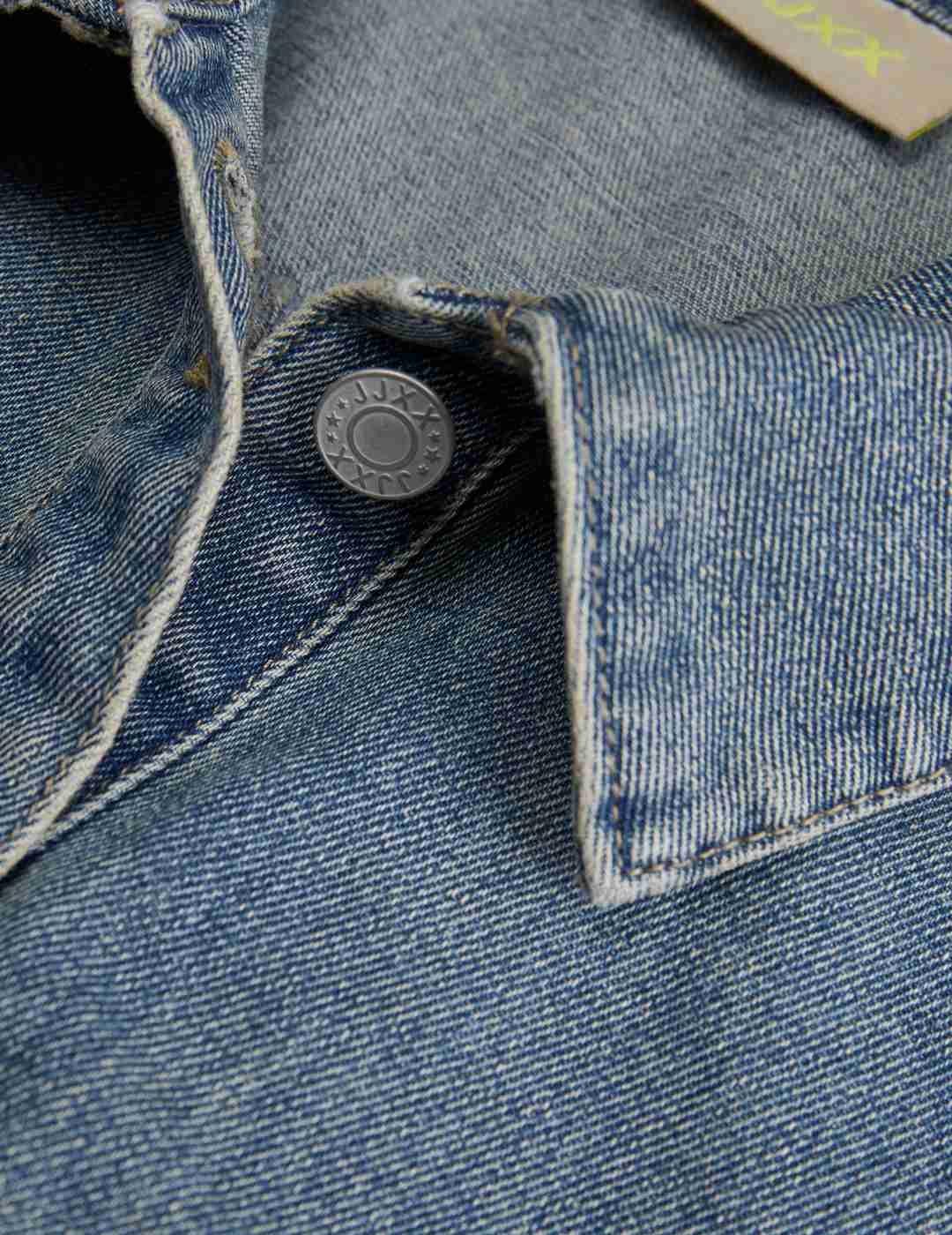 Vestido corto JJXX Mara denim azul manga corta para mujer