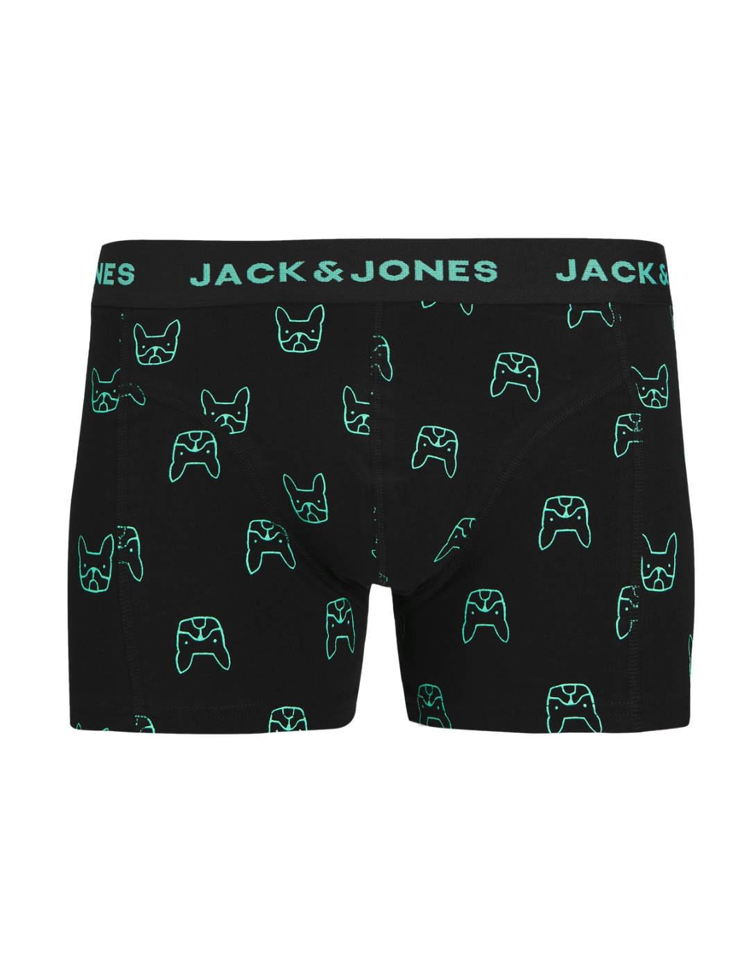 Íntimo Jack&Jones Dog pack3 marino tipo trunk para hombre
