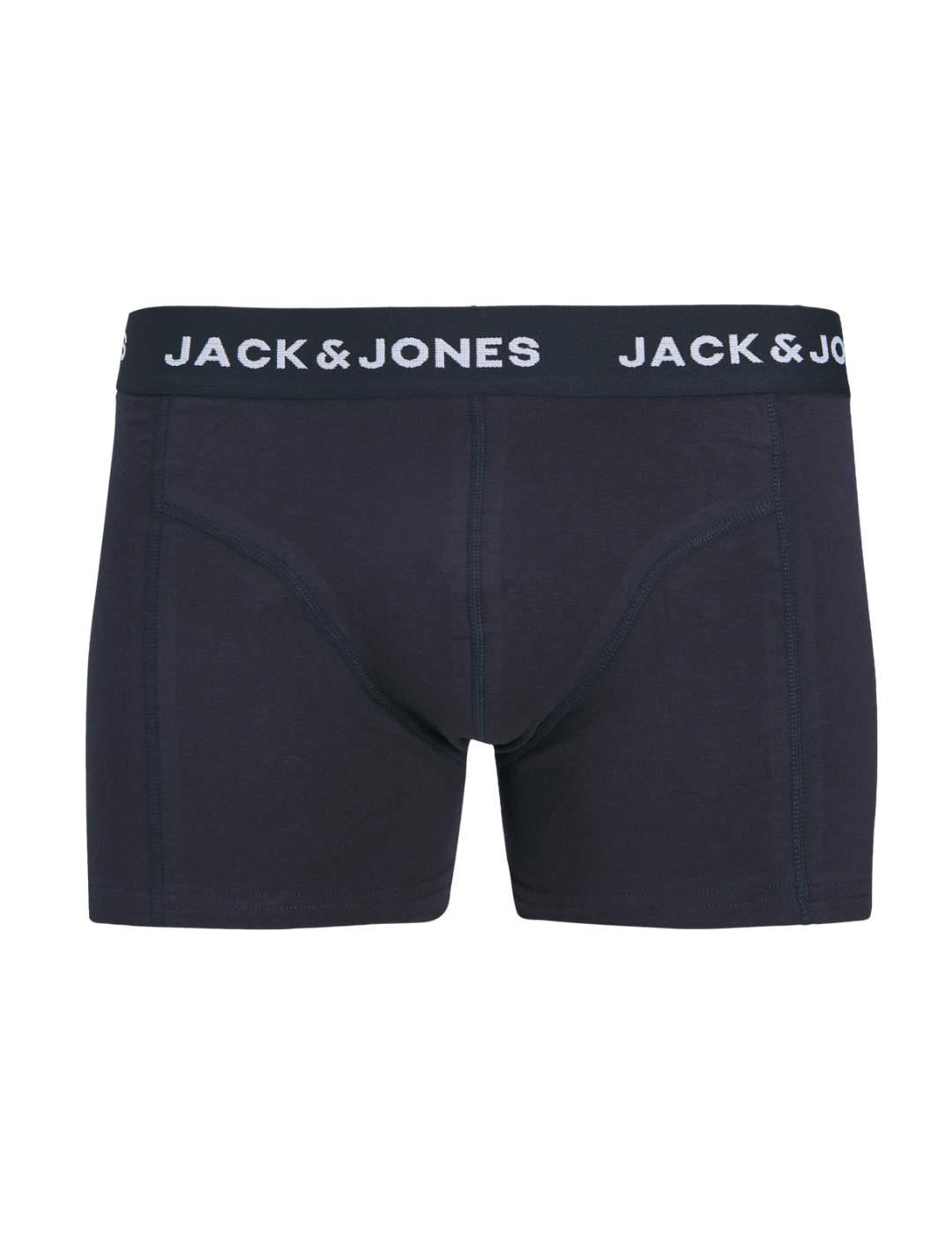 Íntimo Jack&Jones Dog pack3 marino tipo trunk para hombre