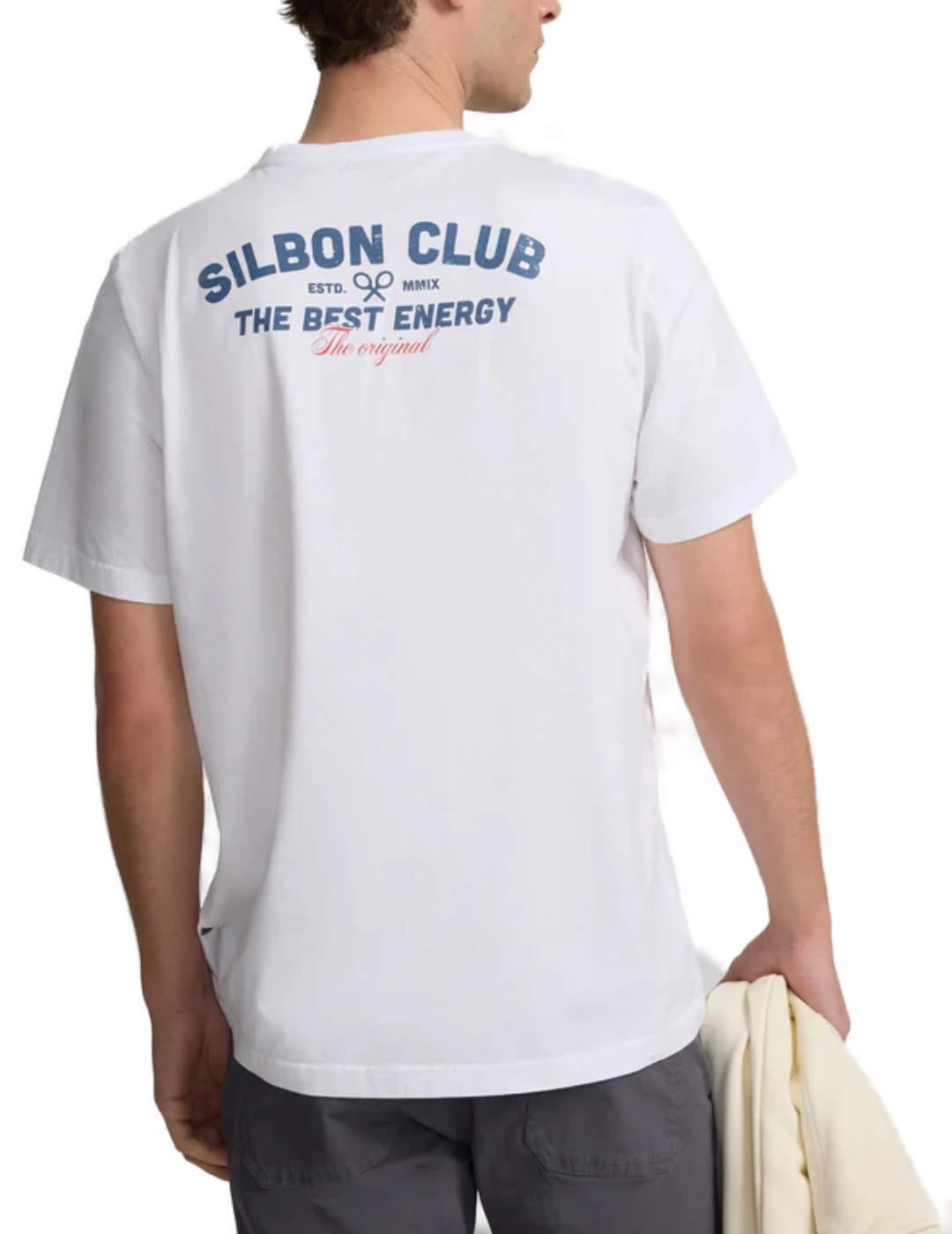Camiseta Silbon best energy blanca manga corta para hombre