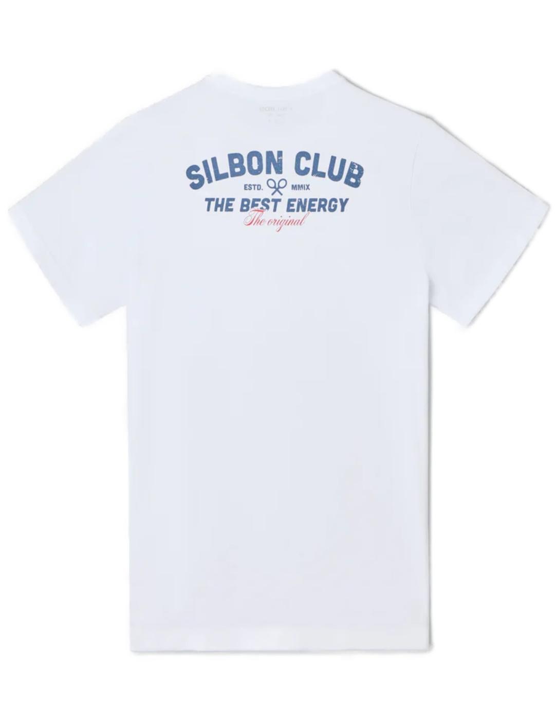 Camiseta Silbon best energy blanca manga corta para hombre