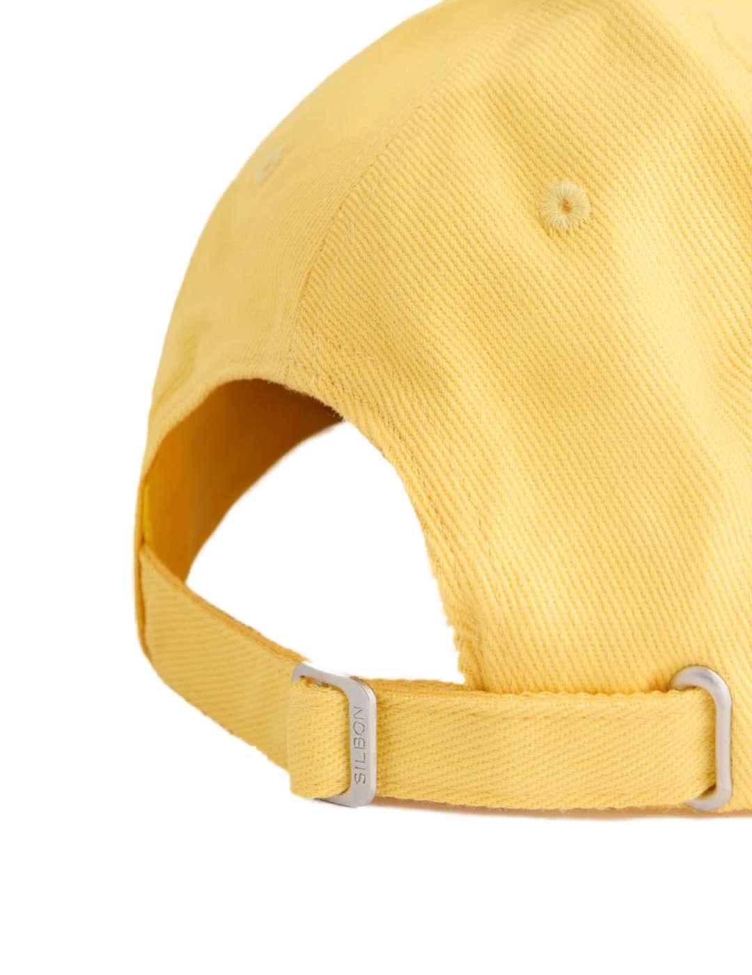 Gorra besibolera Silbon clasica amarillo para hombre