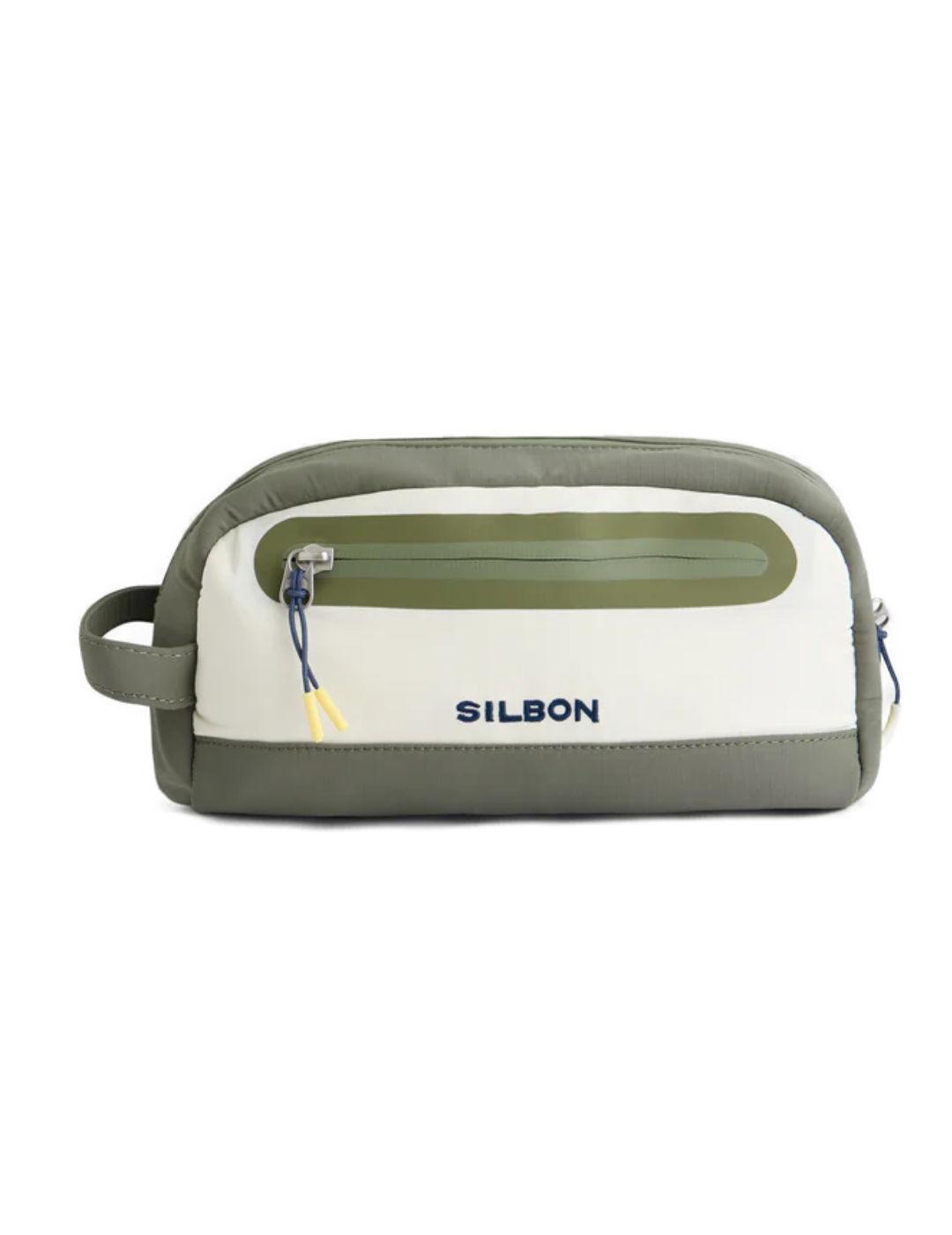 Neceser Silbon sport verde crudo de viaje para hombre