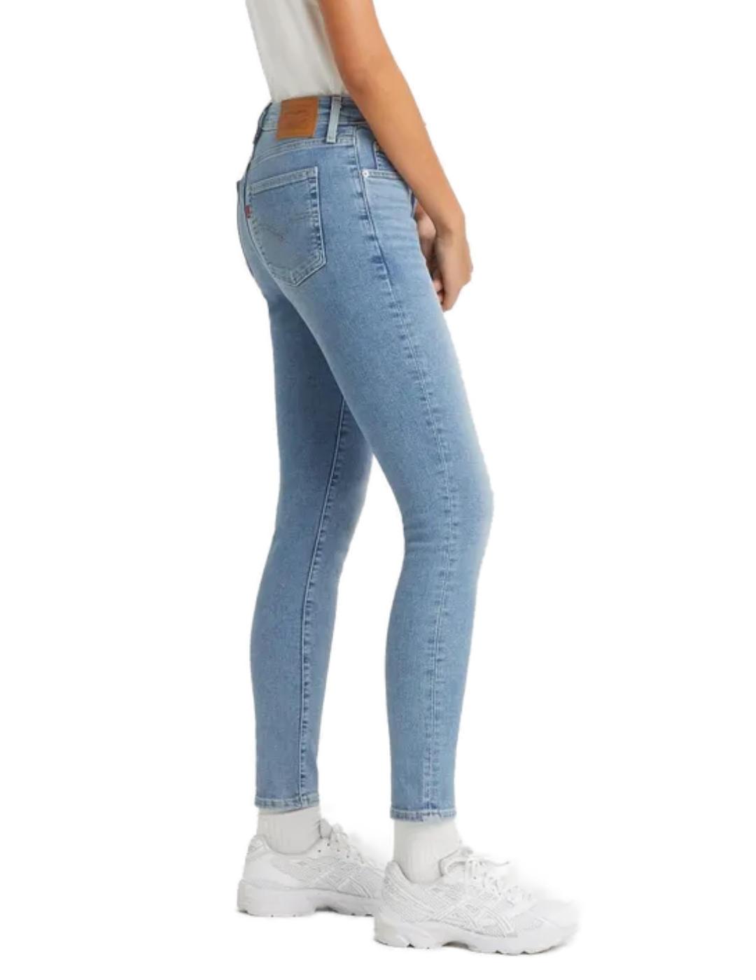 Pantalones vaqueros Levi's 721 skinny azul claro para mujer