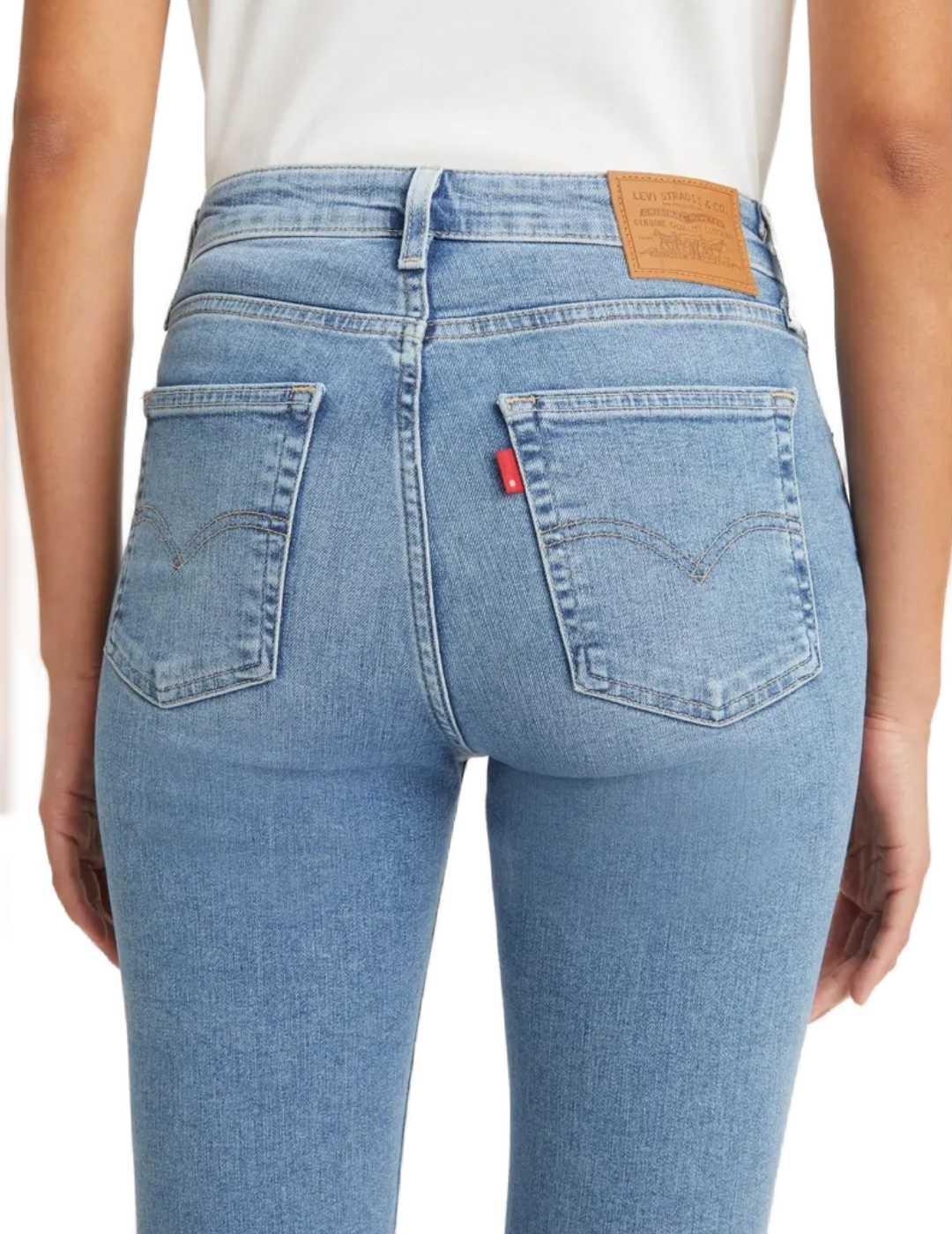 Pantalones vaqueros Levi's 721 skinny azul claro para mujer