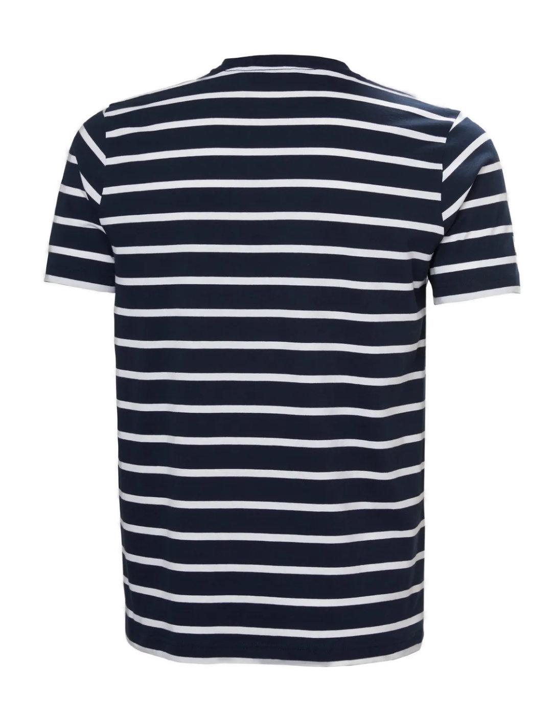 Camiseta Helly Hansen Newport azul marino rayas para hombre