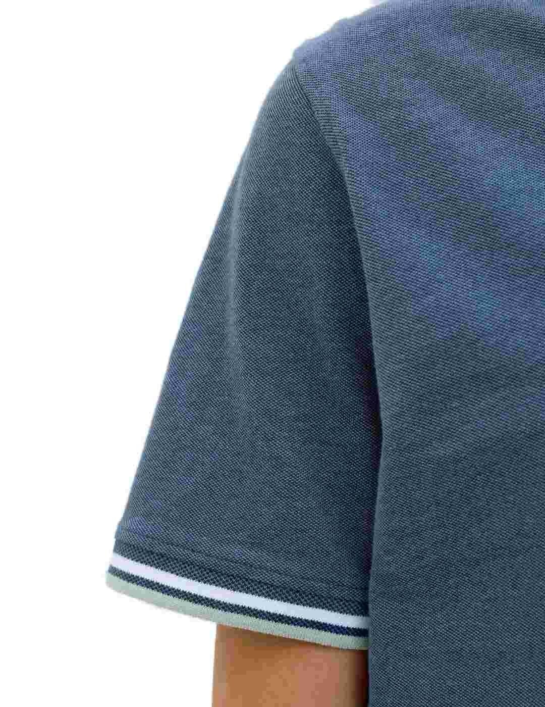 Polo Jack&Jones Paulos azul manga corta para hombre