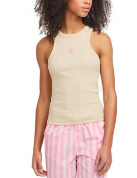 Camiseta JJXX Forest beige de tirantes para mujer