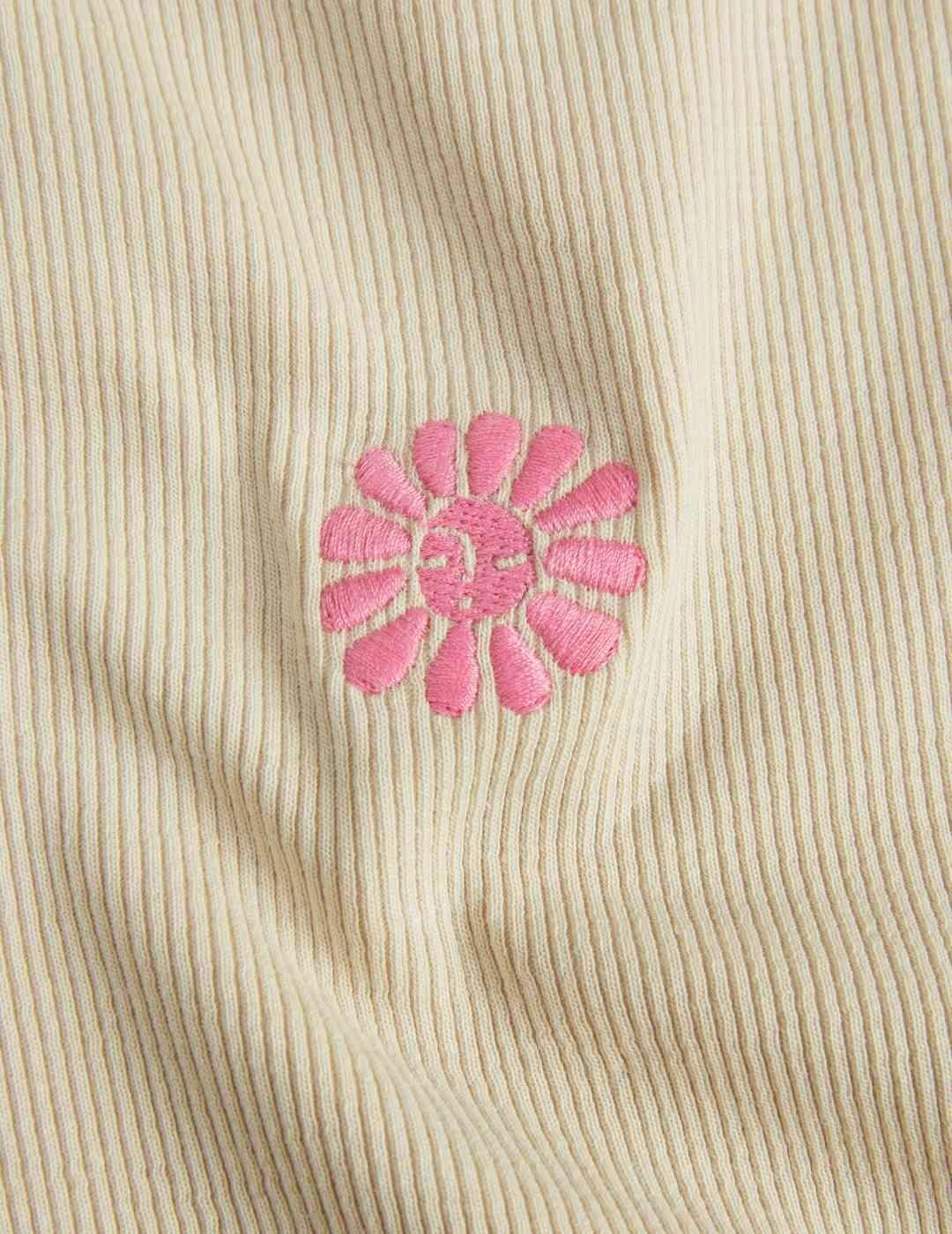 Camiseta JJXX Forest beige de tirantes para mujer