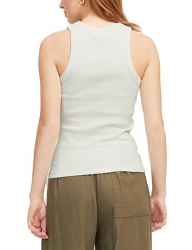 Camiseta básica JJXX Forest blanco tirantes para mujer