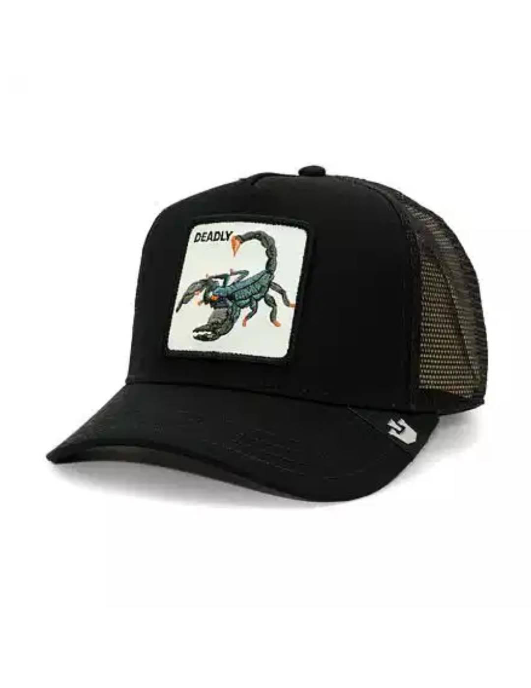 Gorra Goorin Bros The Deadliest negro escorpión para hombre