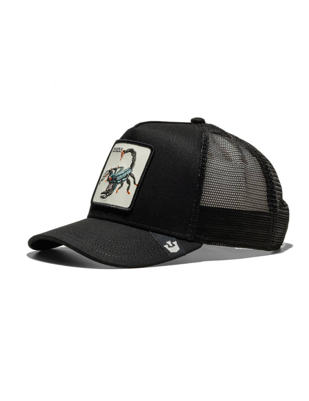 Gorra Goorin Bros The Deadliest negro escorpión para hombre