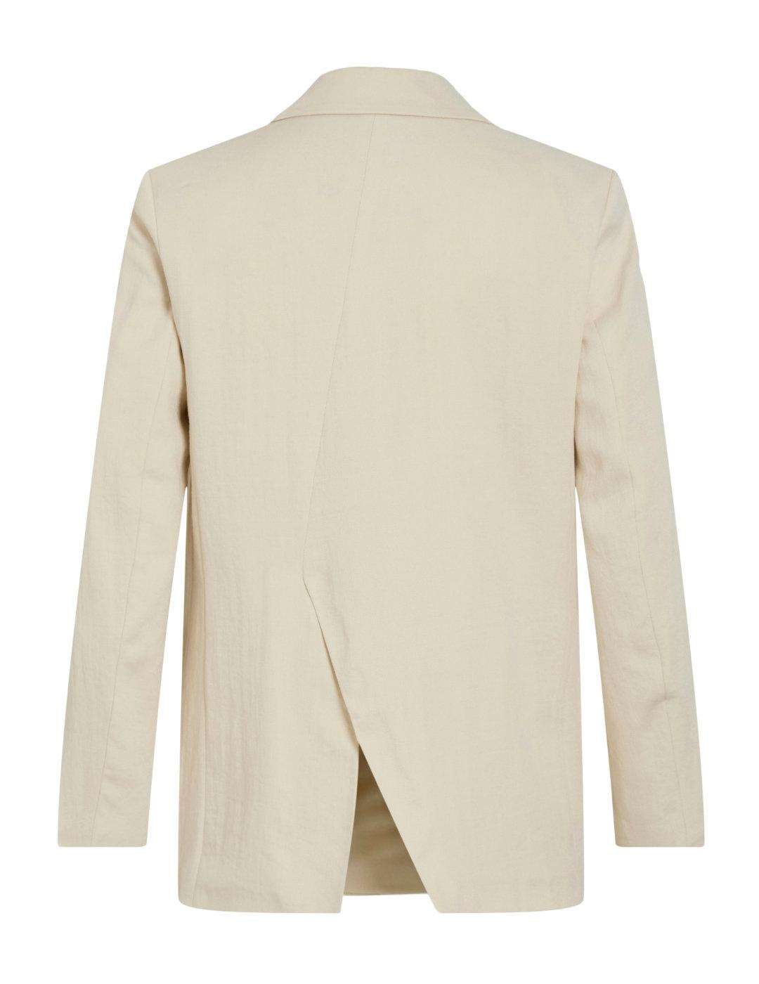 Chaqueta blazer Vila Flea blanco roto para mujer