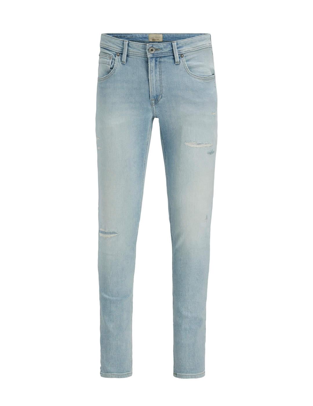 Pantalón vaquero Jack&Jones Glenn azul claro slim de hombre