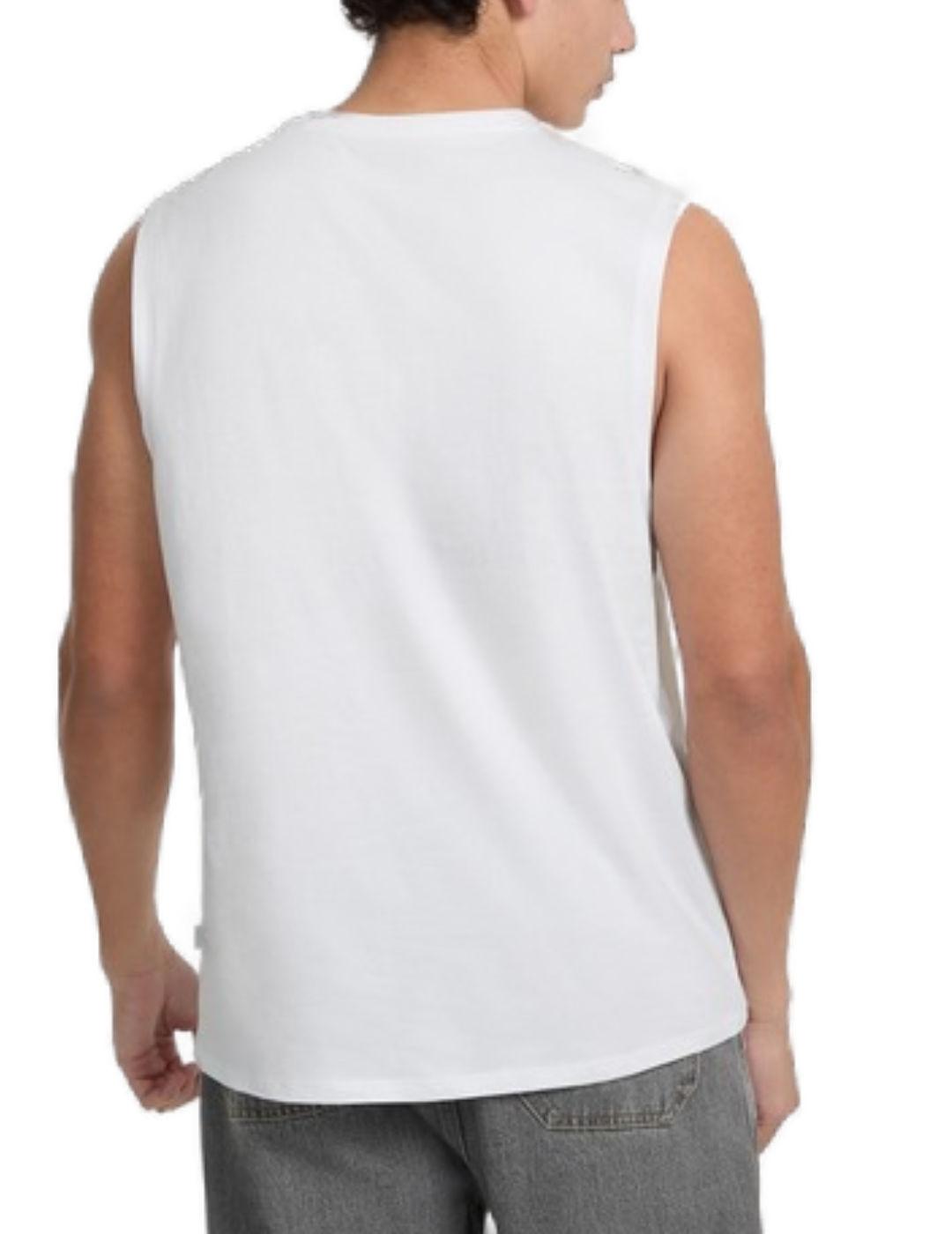 Camiseta Guess Jeans Muscle sisa blanca para hombre