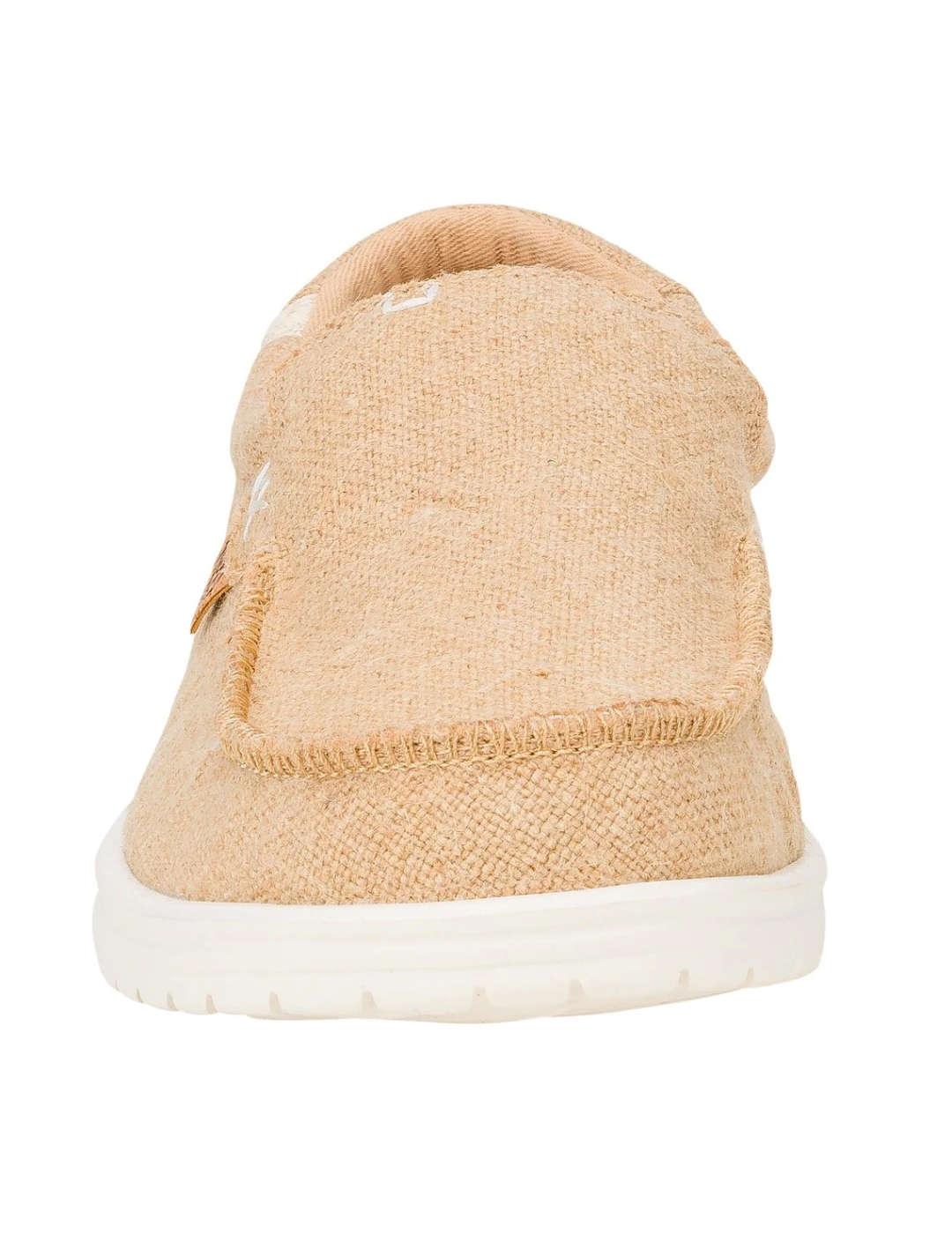 Mocasín Heydude Mikka yute beige ultraligero para hombre