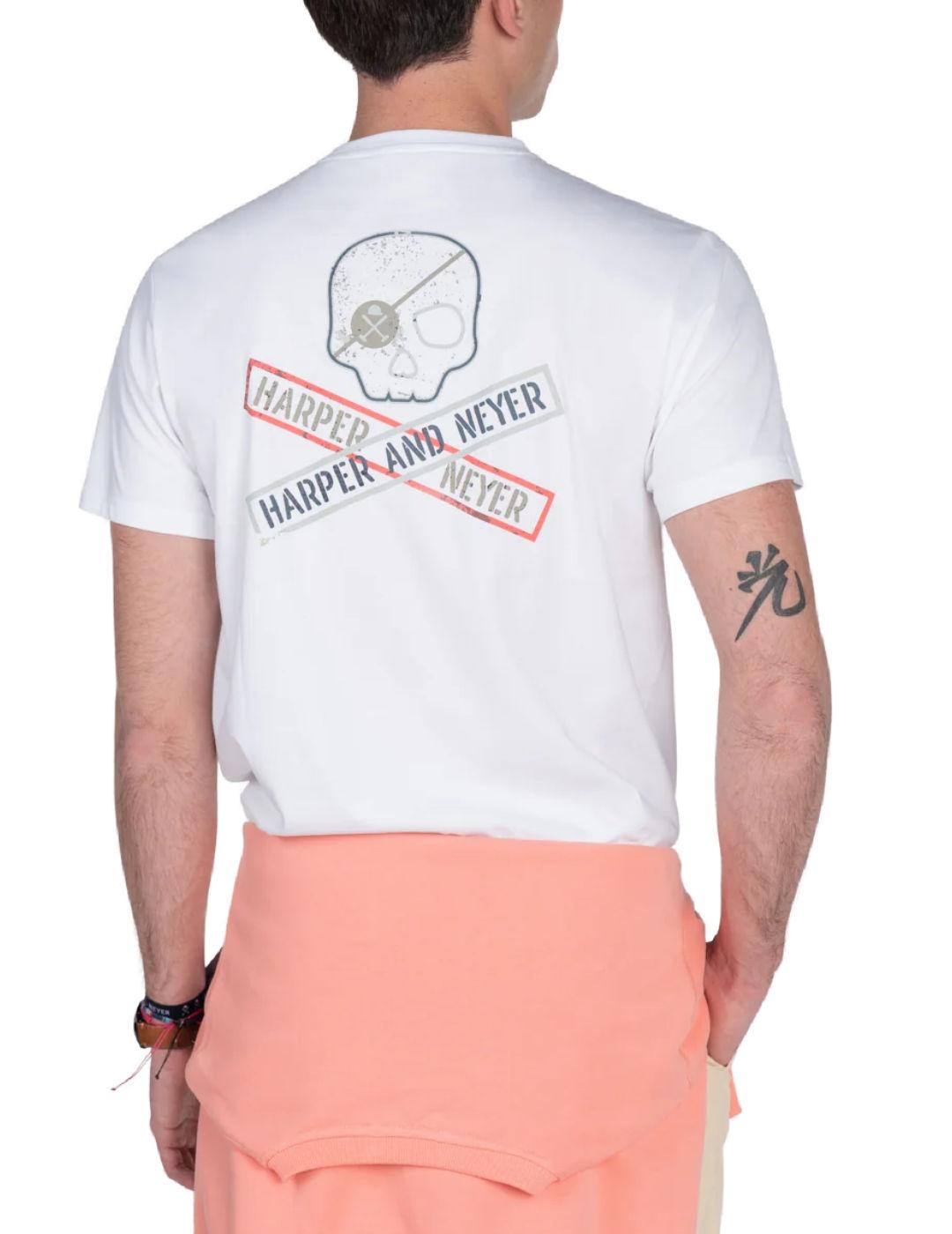 Camiseta Harper&Neyer Aircraft blanca manga corta de hombre