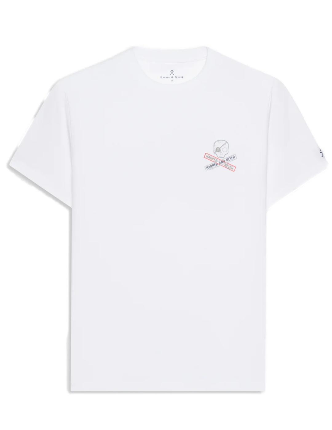Camiseta Harper&Neyer Aircraft blanca manga corta de hombre