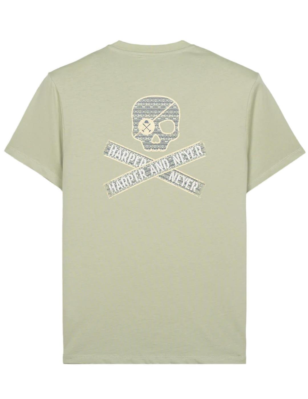 Camiseta Harper&Neyer Hurricane verde manga corta de hombre