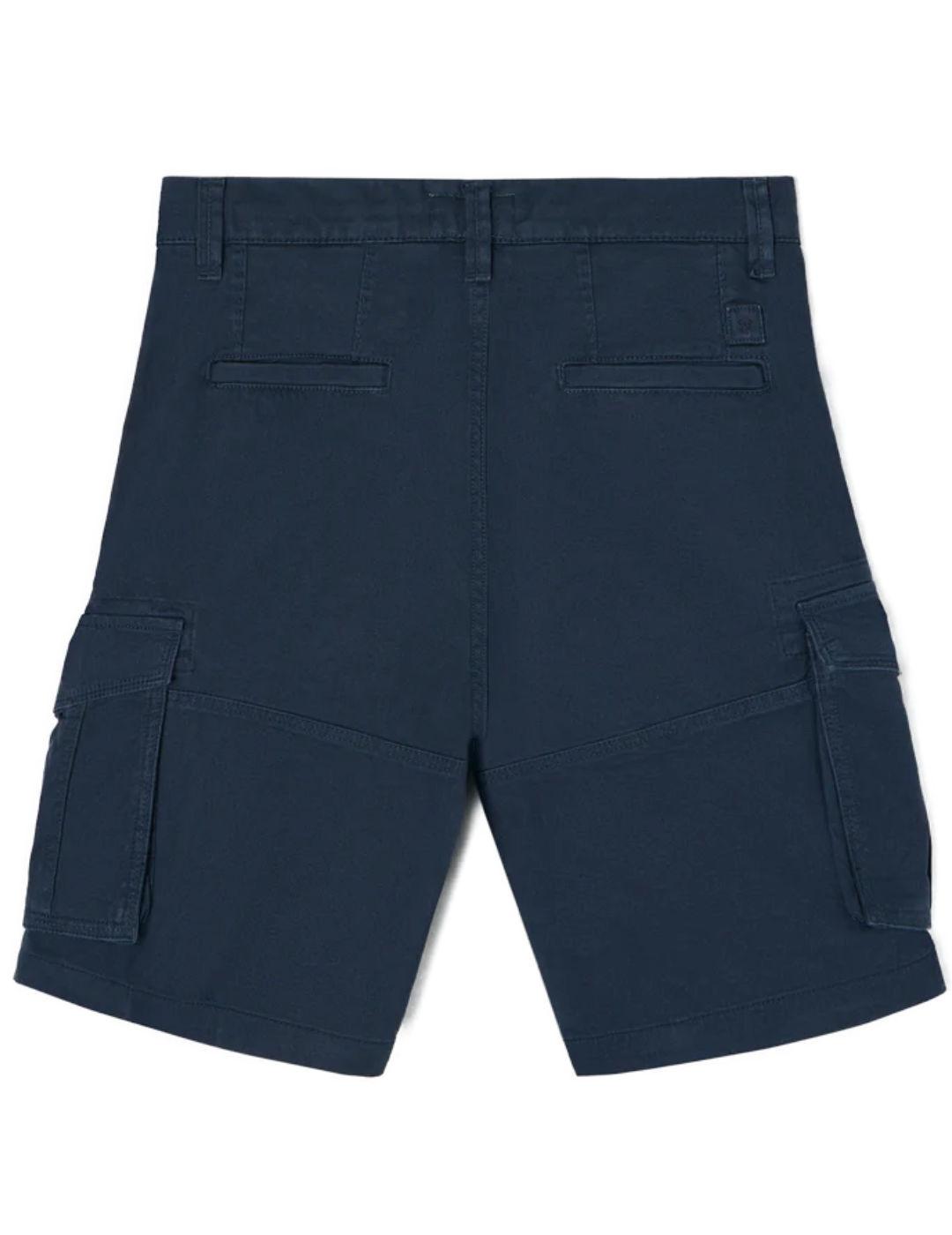 Bermuda Silbon cargo azul marino cargo para hombre