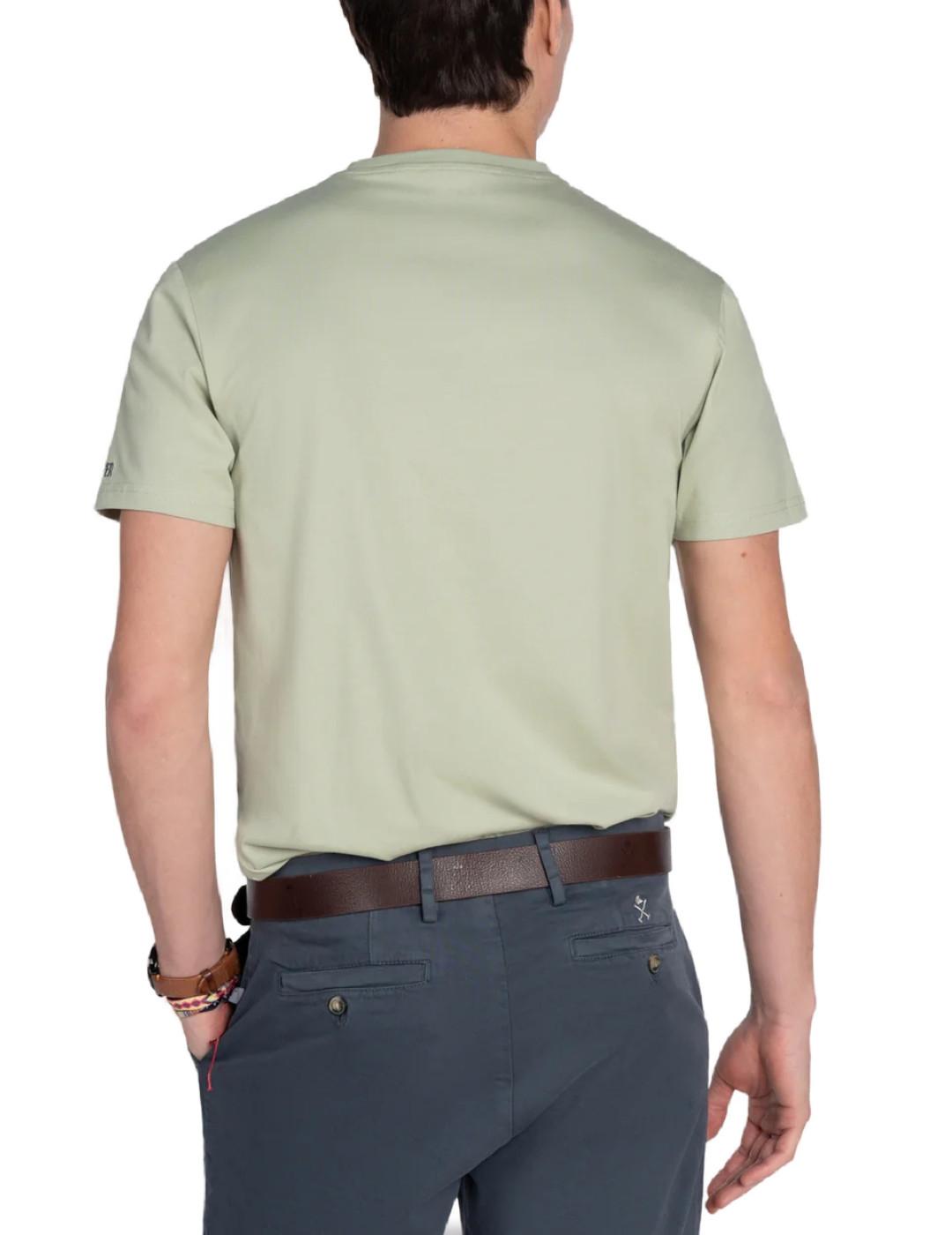 Camiseta básica Harper Iceman verde manga corta para hombre