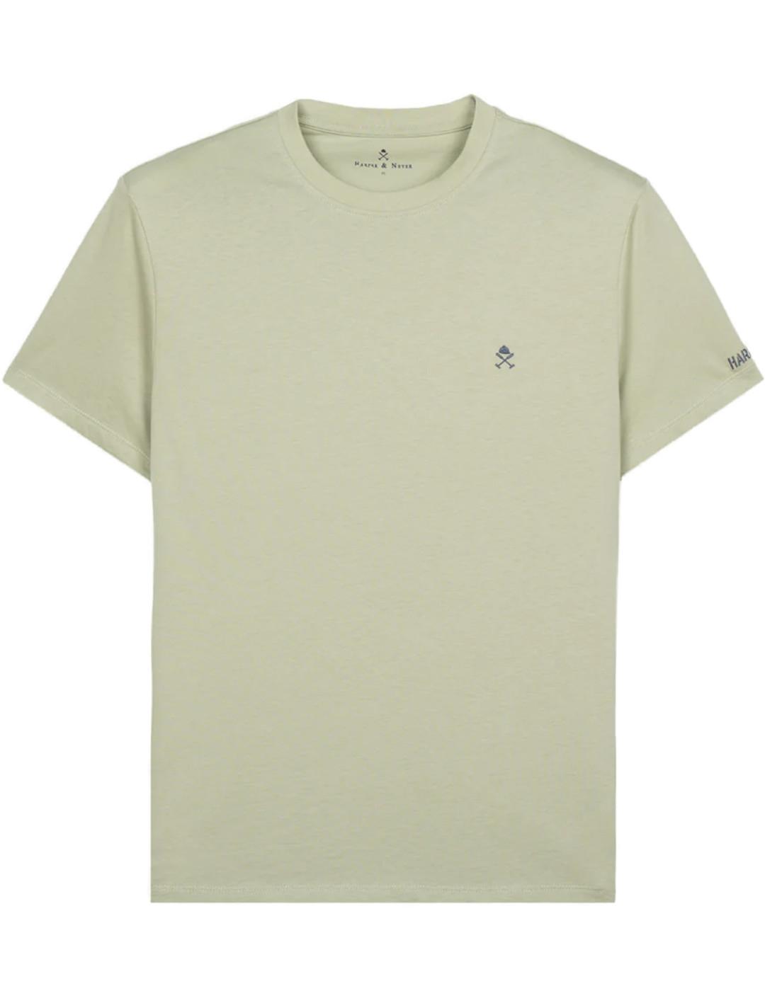 Camiseta básica Harper Iceman verde manga corta para hombre