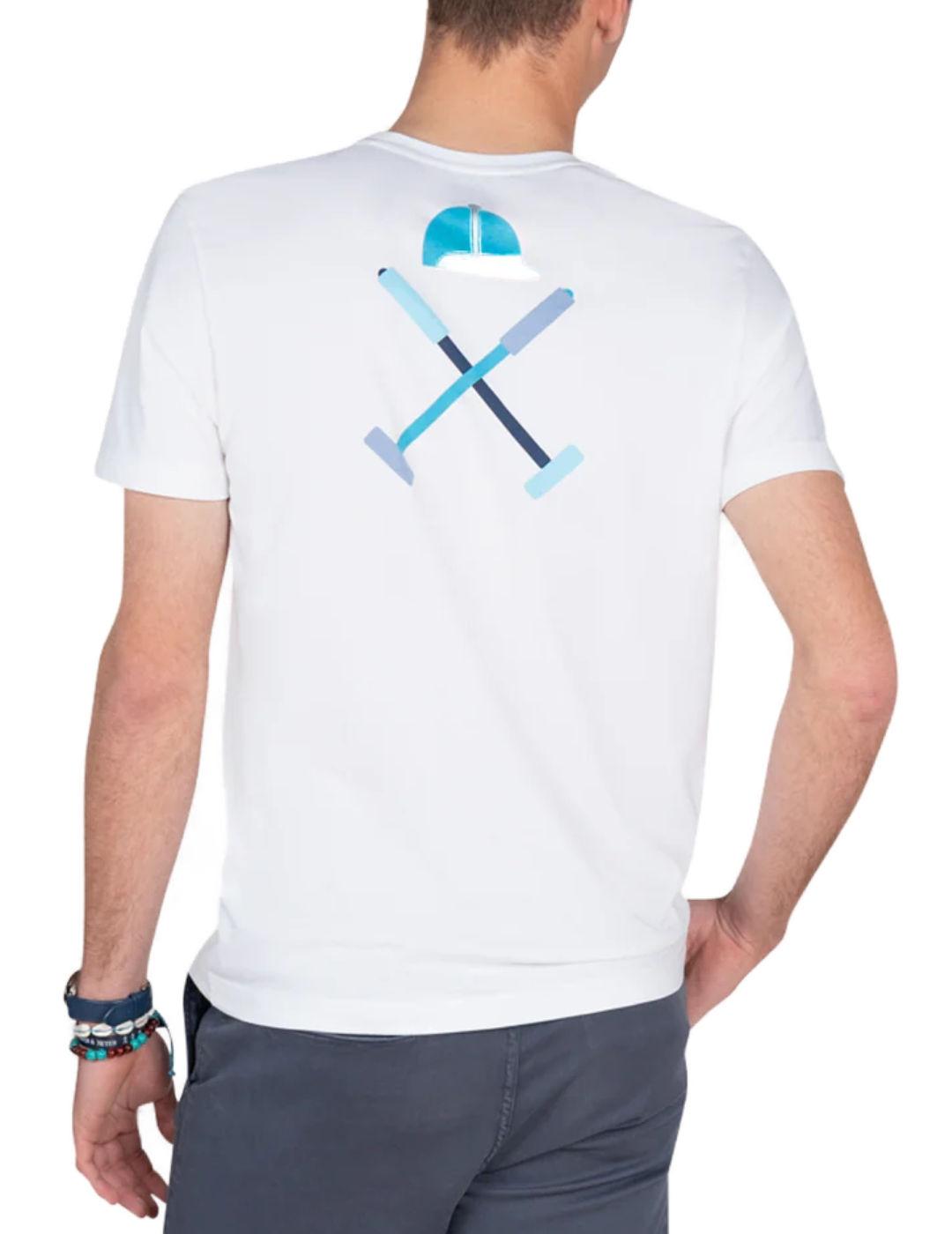 Camiseta Harper & neyer Rhode Island blanco logo para hombre