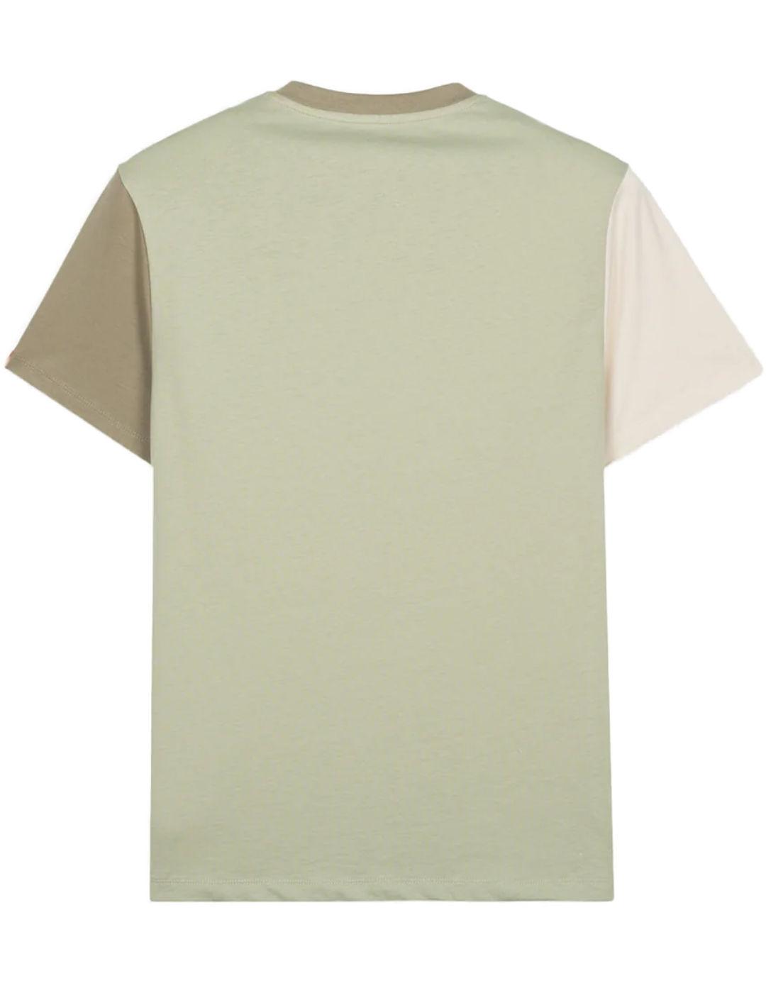 Camiseta Harper Volley verde multicolor manga corta hombre