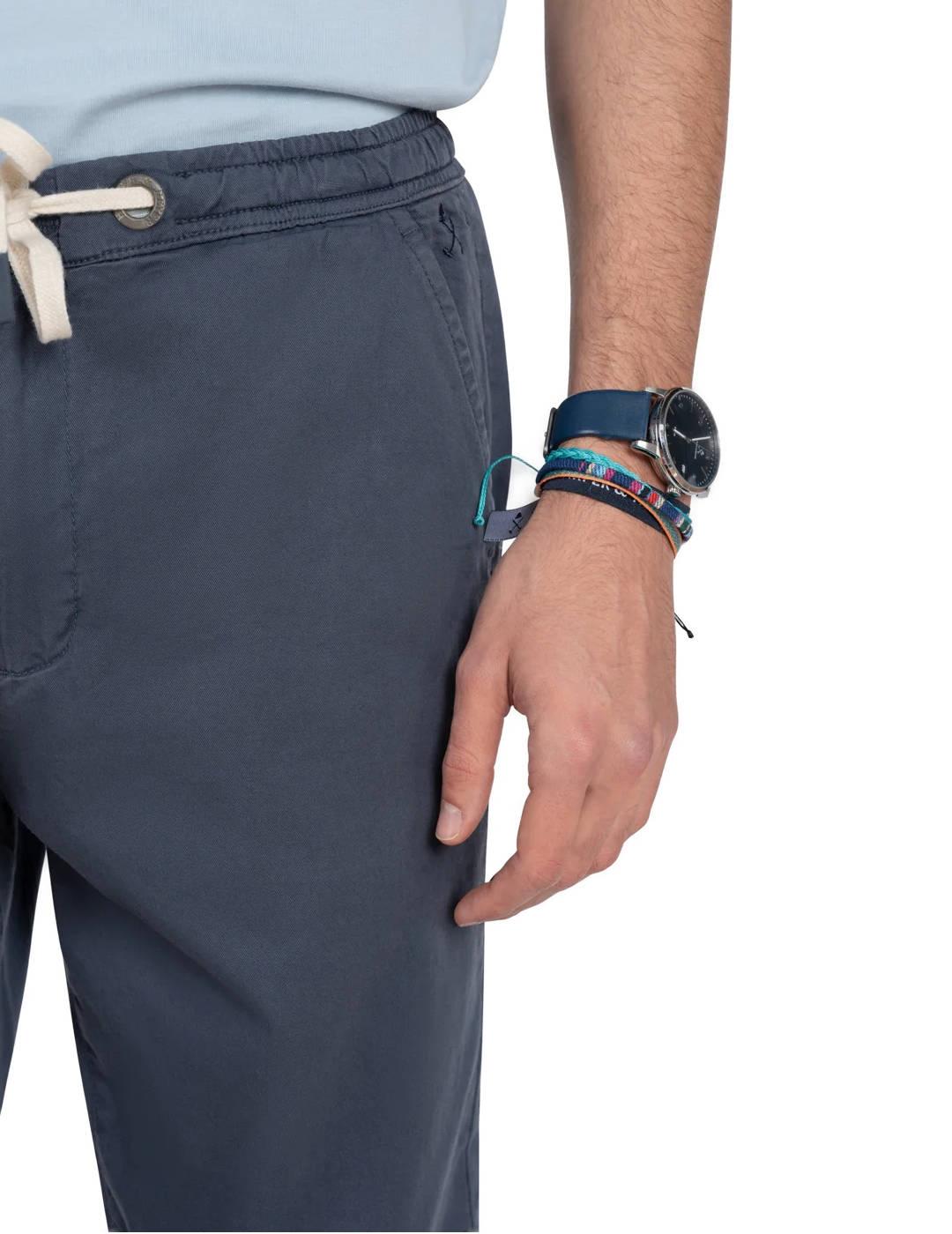 Pantalón Harper & Neyer Jogger azul lavado slim para hombre